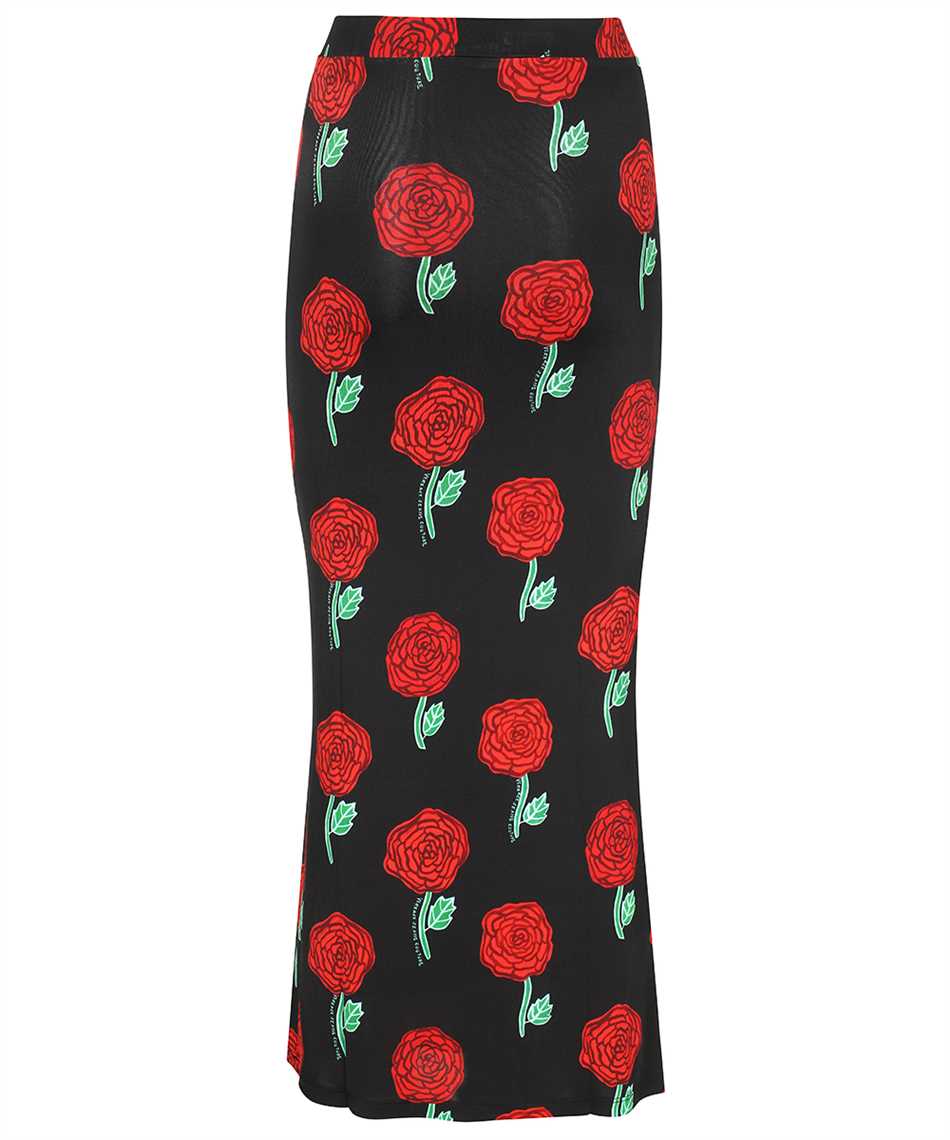 Versace Jeans Couture 74HAE808 JS158 ROSES MIDI Skirt 2