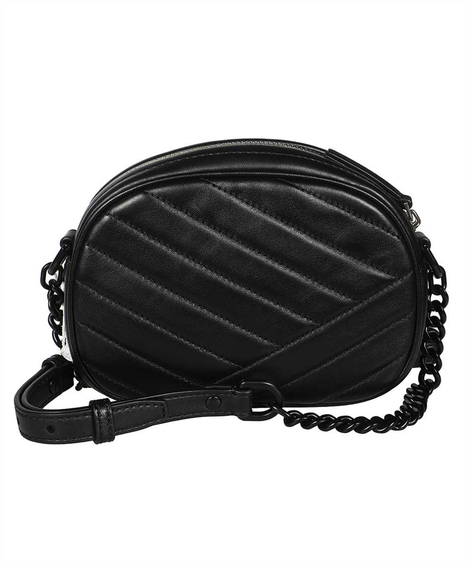 Tory Burch 90451 KIRA CHEVRON POWDER COATED SMALL CAMERA Bag Black