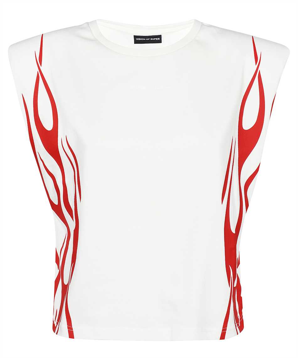 Vision Of Super VSD00650 RED FLAMES T-shirt 1
