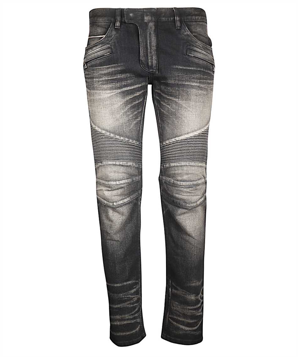 balmain jeans biker