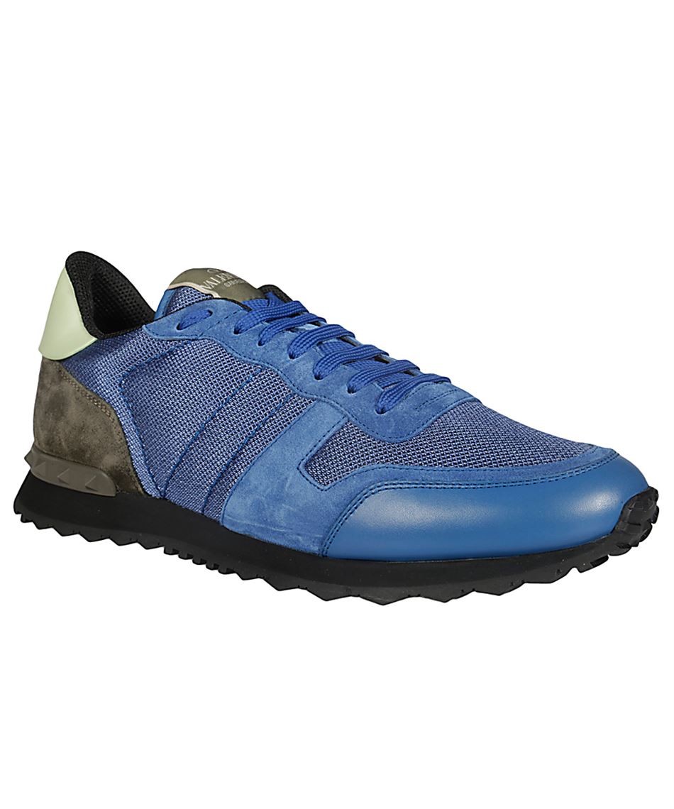 valentino trainers black and blue