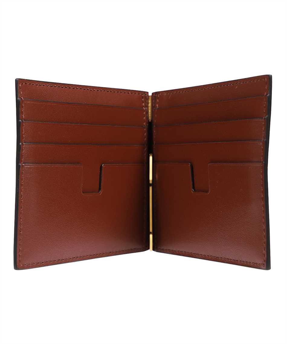 Tom Ford Y0231 LCL239G GLOSSY PRINTED CROC T LINE MONEY CLIP Wallet 3