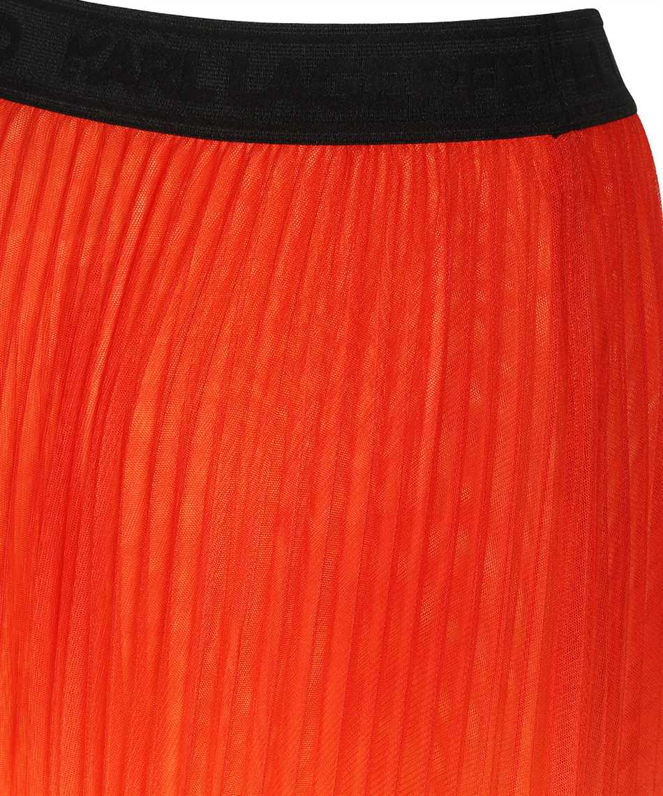 Karl Lagerfeld 231W1200 PLEATED OMBRÉ MAXI Skirt 3