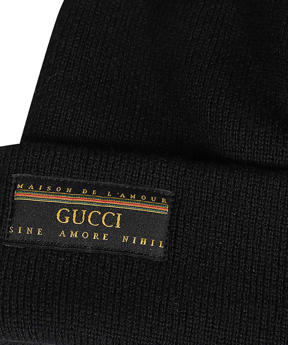 Gucci Logo-patch Wool Beanie in Gray