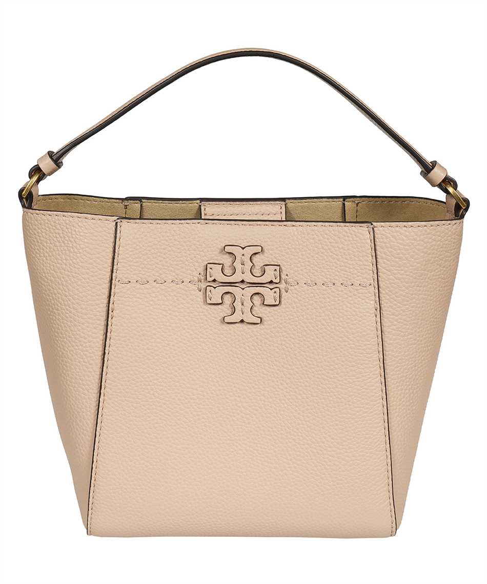 Tory Burch McGraw Small Leather Bucket Bag