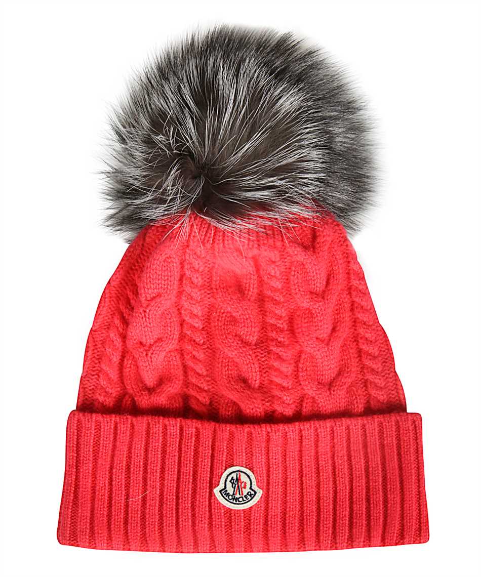 red moncler cap