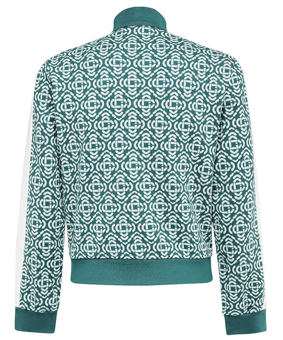 CASABLANCA Monogram-jacquard Track Jacket in Green for Men