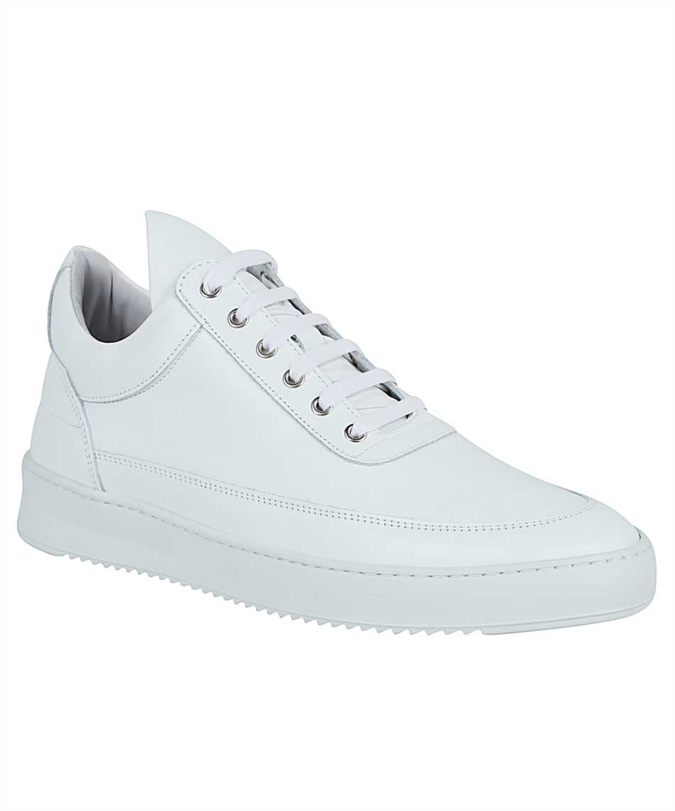 filling pieces low top ripple nappa all white