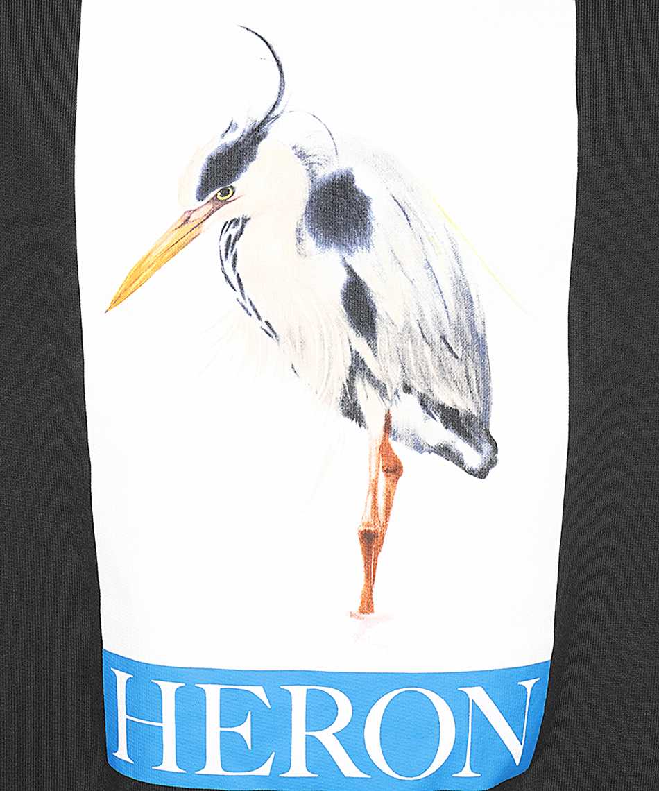 Heron Preston HMBA020F23JER004 HERON BIRD PAINTED CREWNECK Felpa 3