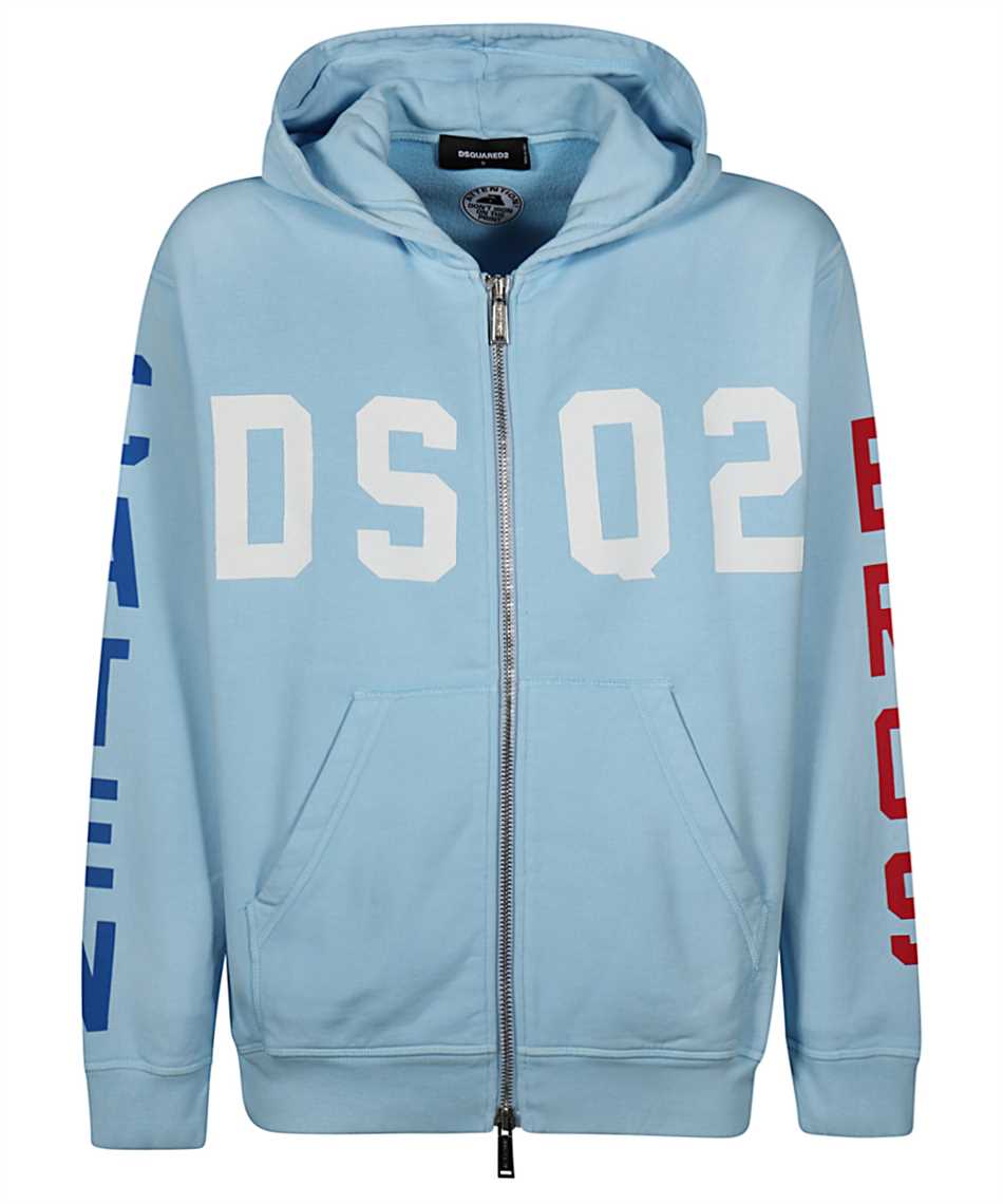 dsquared hoodie blue