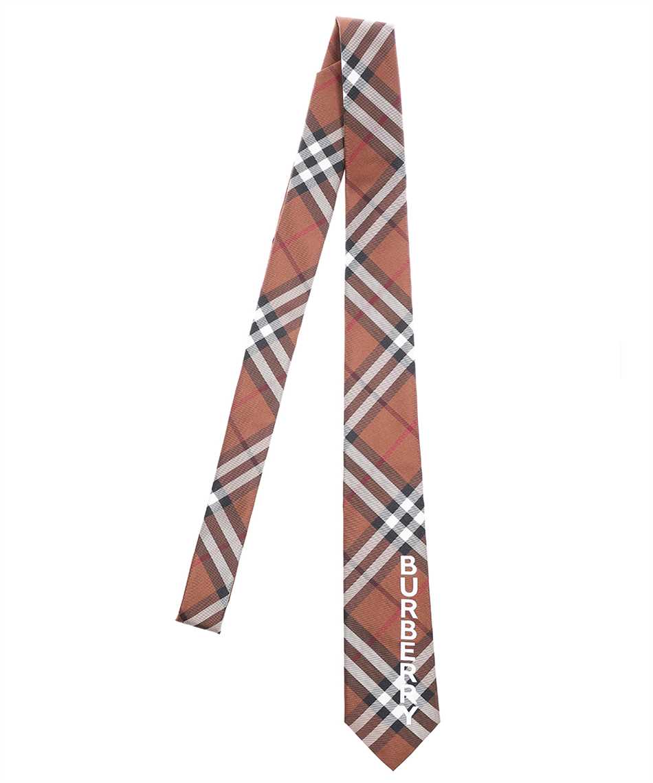 Burberry Brown Monogram Check Classic Cut Tie