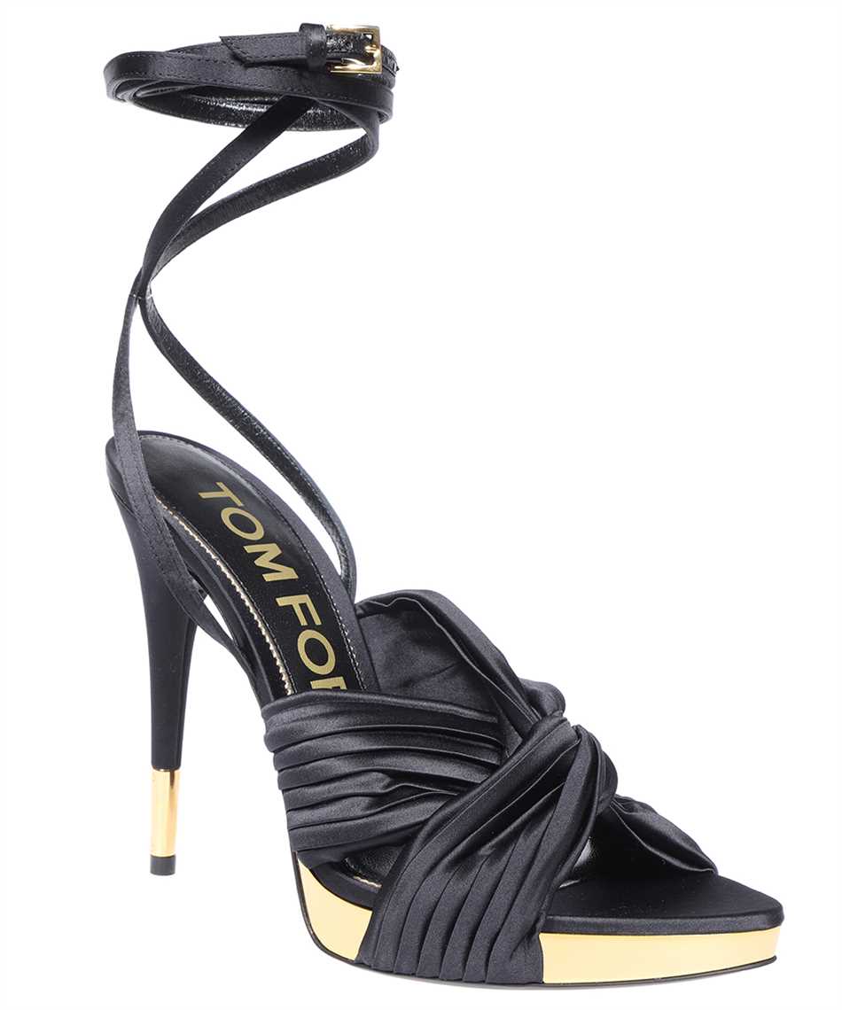 Tom Ford W3256 ISA049G PLATED SATIN Sandalen 2