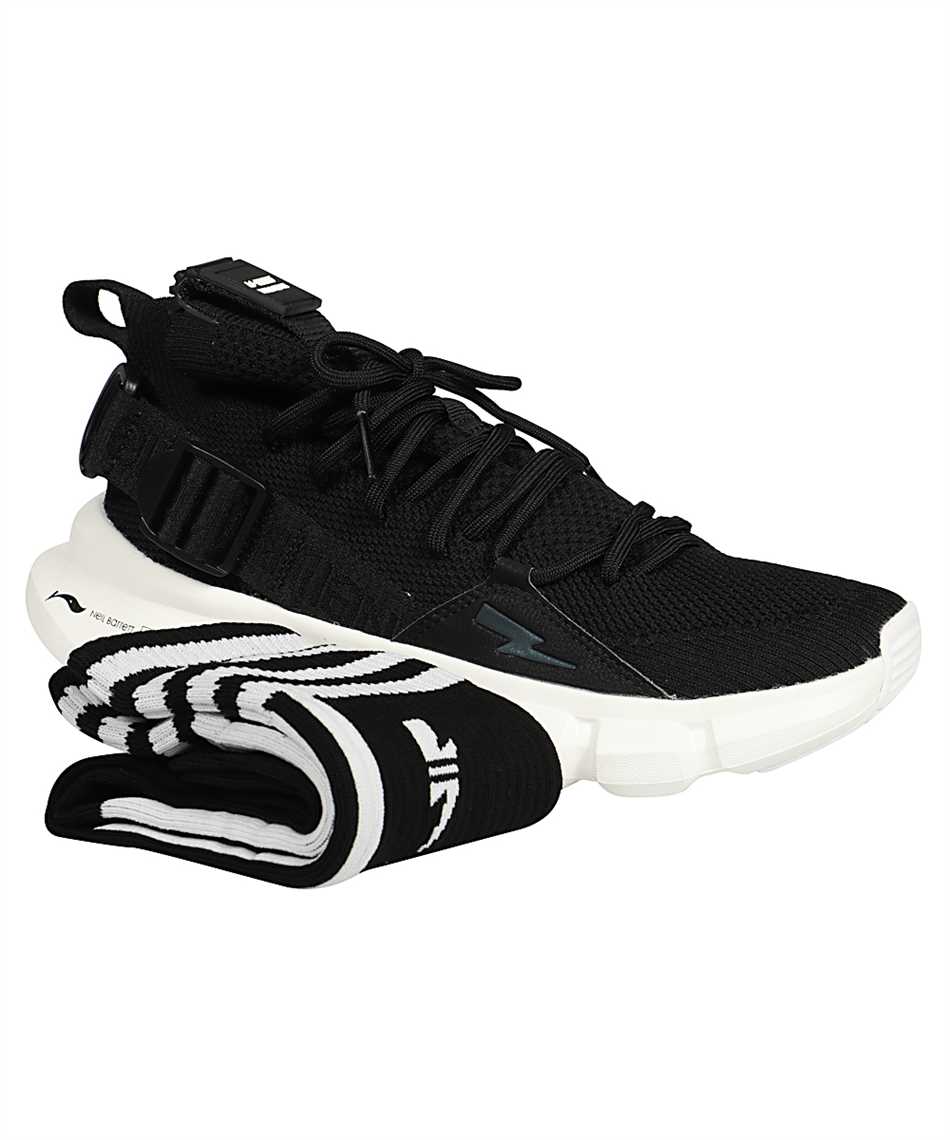 Neil Barrett BCT353 P9023 ESSENCE BOLT Sneakers Black