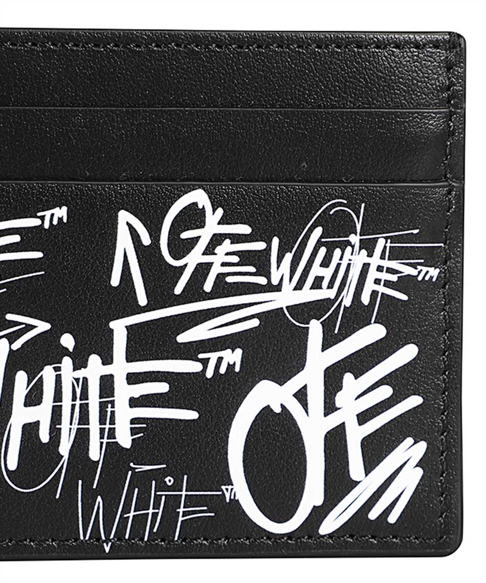 Off-White OMND09BS26LEA004 LOGO Kartenetui 3