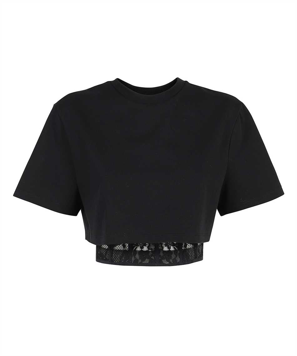 Alexander McQueen 659979 QLAA6 CORSET T-shirt Black