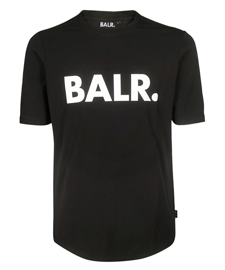 Balr. Brand Shirt black T-shirt with maxi print on the front Black