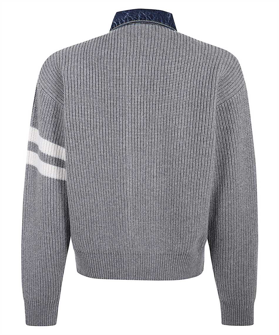 Dsquared2 S74HA1572 D13158 Denim-panel ribbed Maglia 2