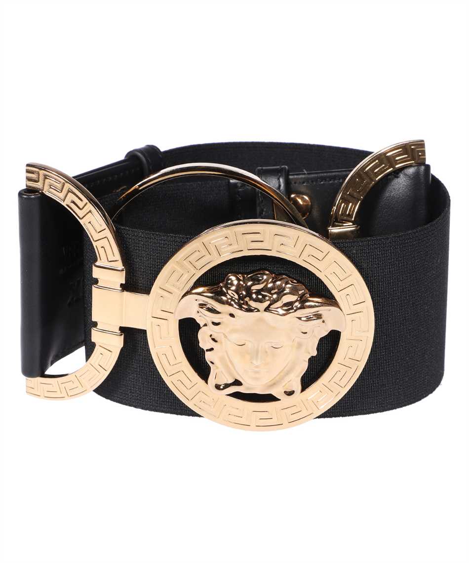 Versace - Black Leather Medusa Belt 95