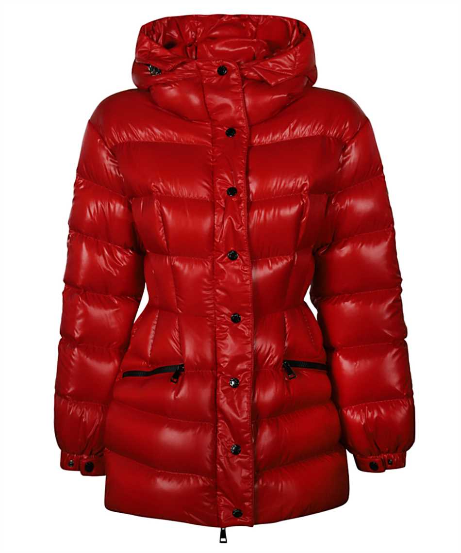 red moncler coat