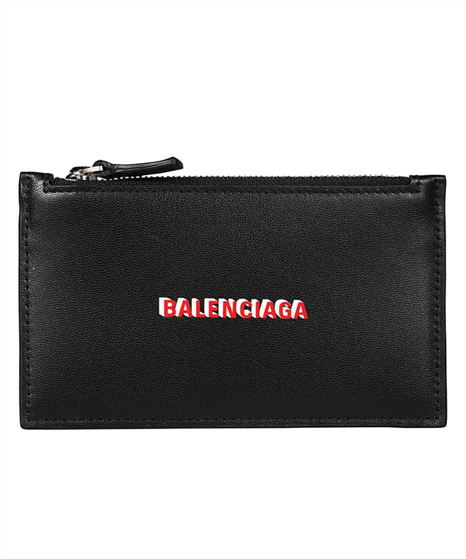 black balenciaga bag with white writing