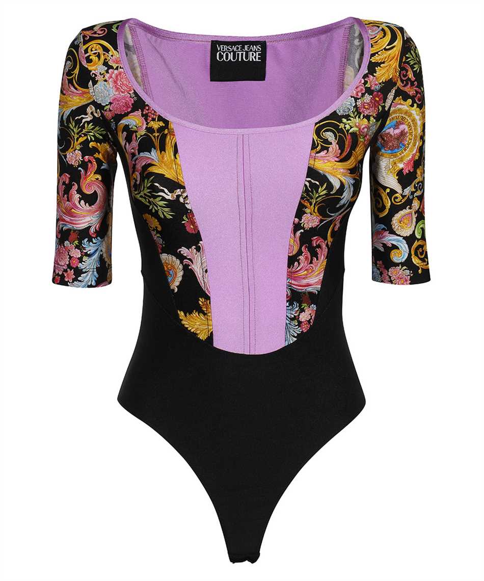 Versace Jeans Couture D4HWA600 S0096 LYCRA PRINT VERSAILLES Body Black