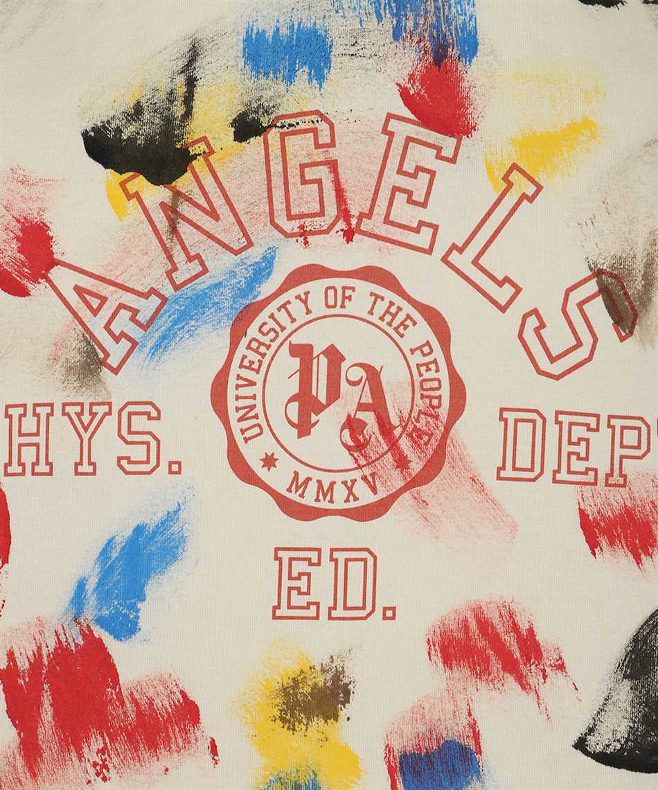 Palm Angels PMAA072S22JER002 PAINTED COLLEGE T-Shirt 3