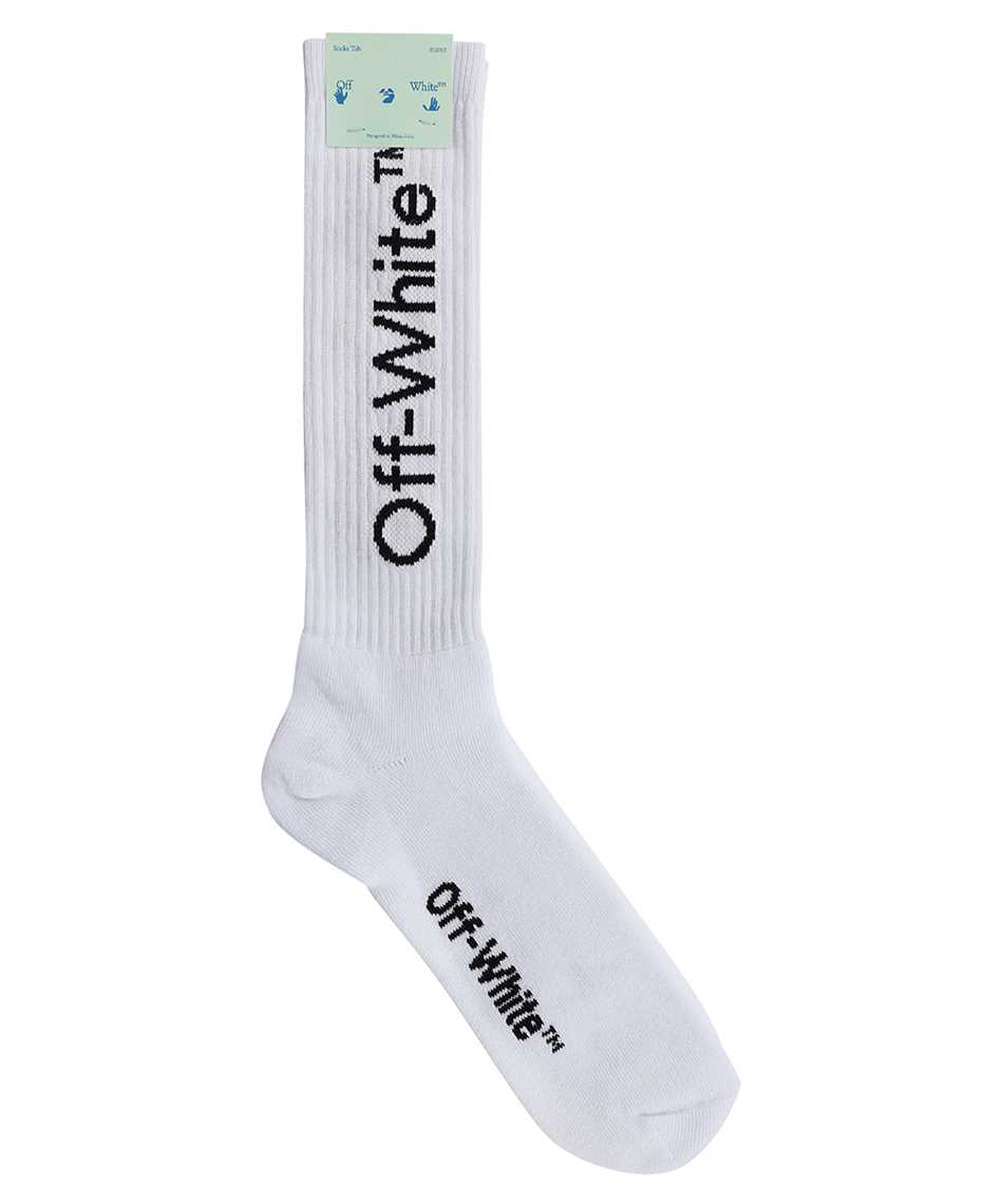 WHITE DIAG MID SOCKS in white