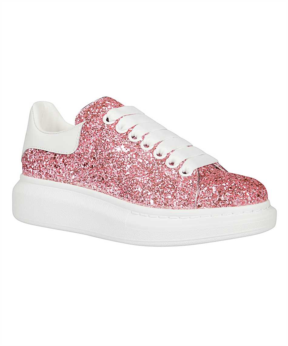 pink glitter alexander mcqueen sneakers