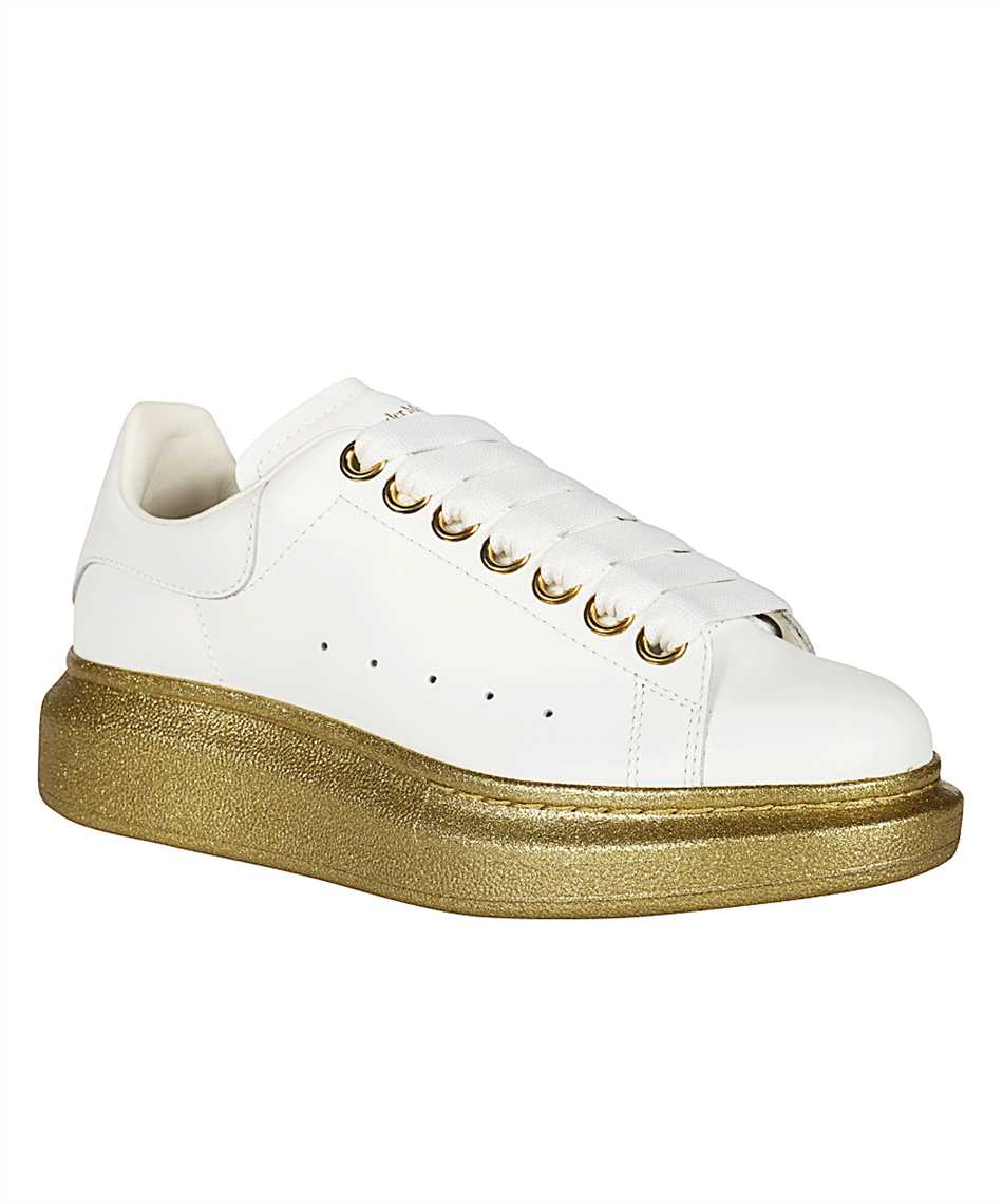 alexander mcqueen shoes white and gold