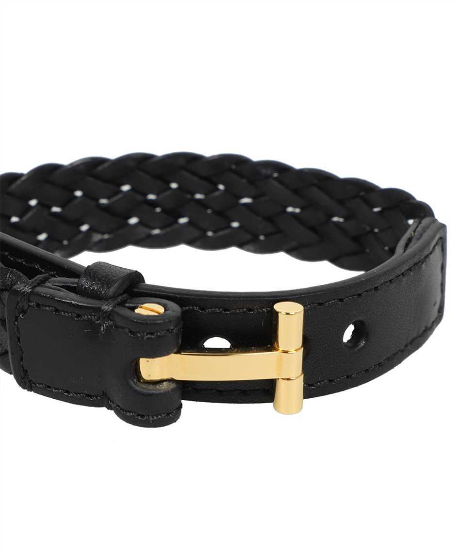 Tom Ford Woven Leather Bracelet - Black