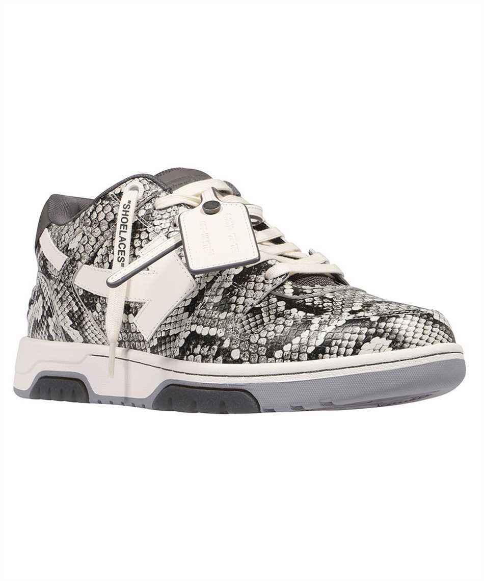 Off-White OMIA189S24LEA007 OUT OF OFFICE SNAKE PRINT Sneakers 2
