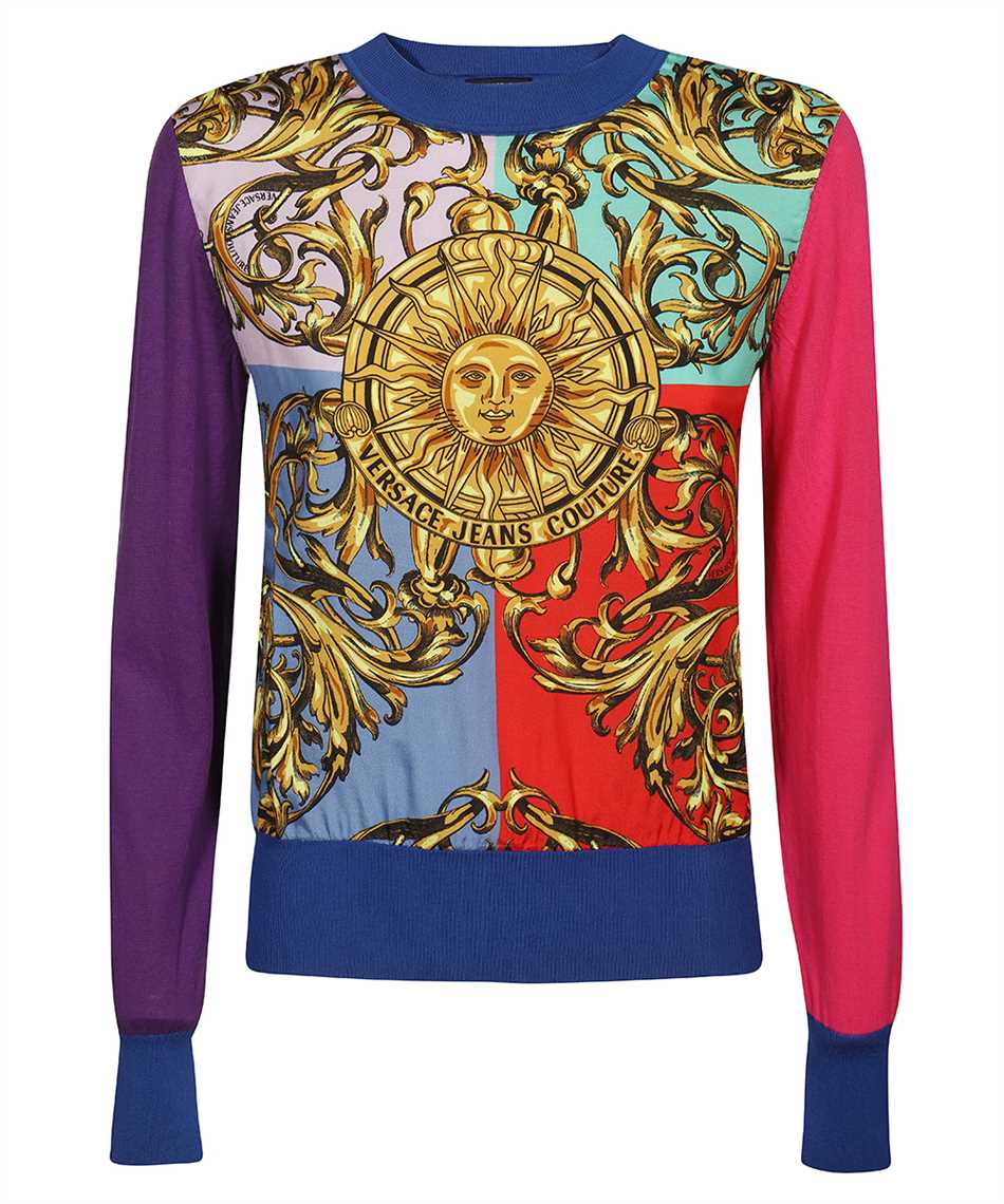 Versace Jeans Couture 72HAFM10 CM09N GARLAND SUN Maglia Blu