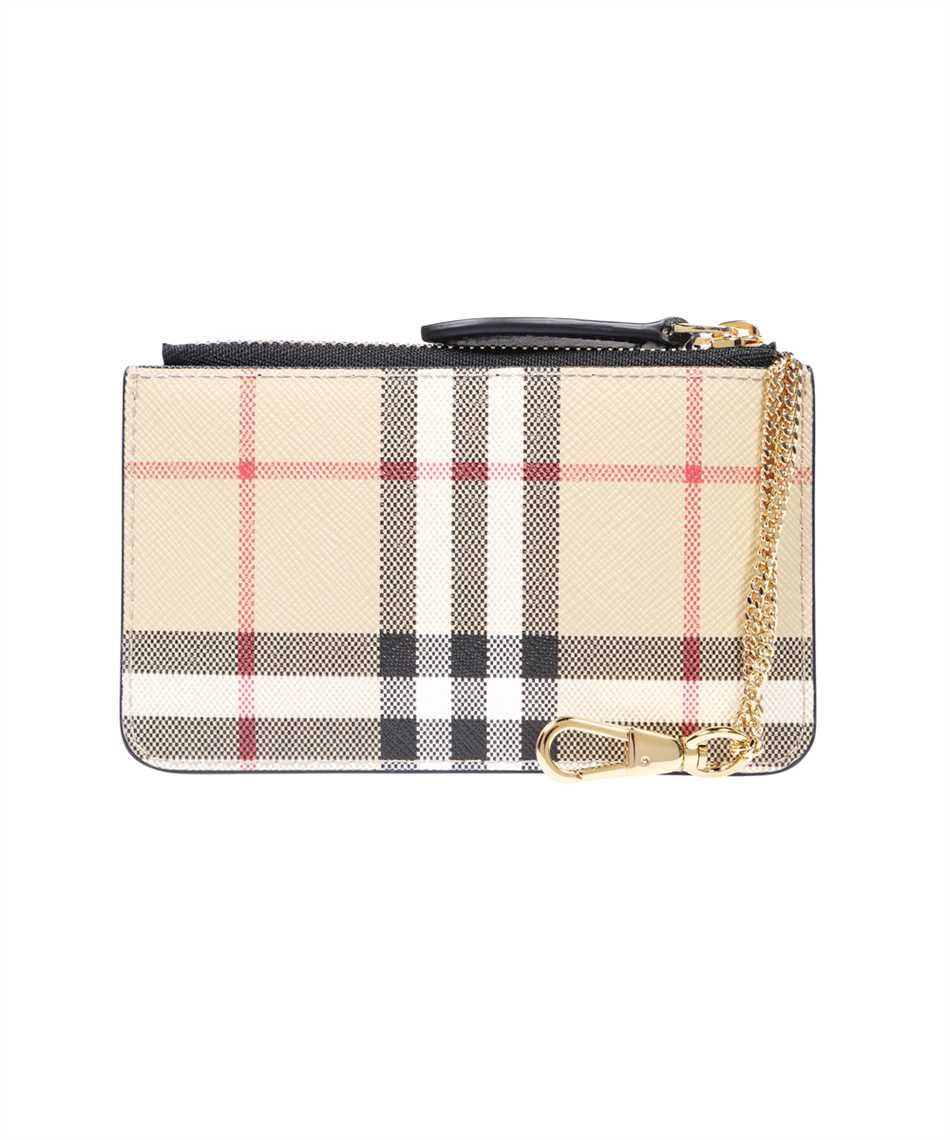 Burberry: Beige Vintage Check Coin Pouch