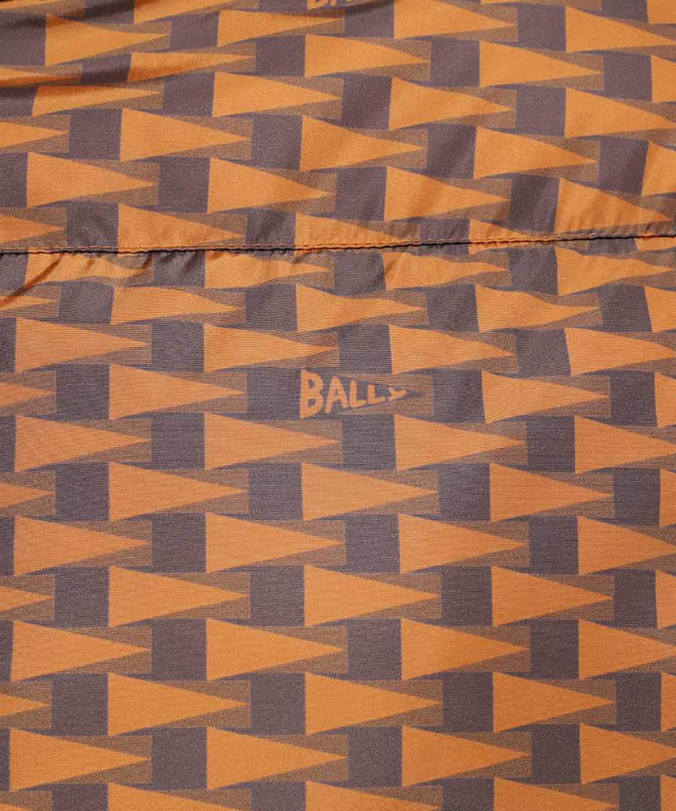 monogram-print padded jacket, Bally