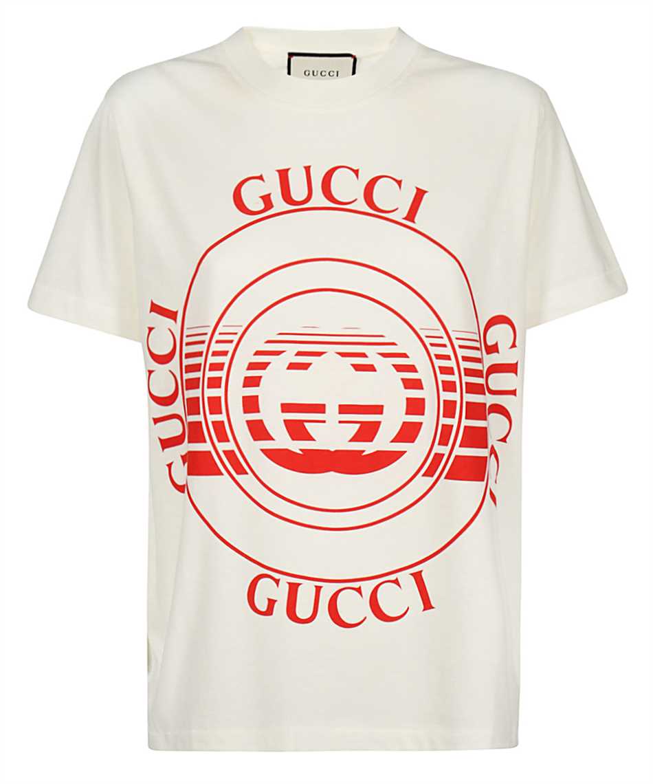 white and red gucci shirt