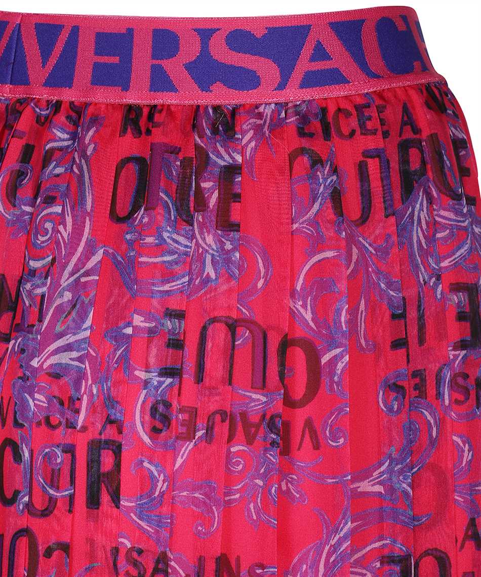 Versace Jeans Couture 74HAE805 NS222 CHIFFON PRINT LOGO COUTURE Gonna 3