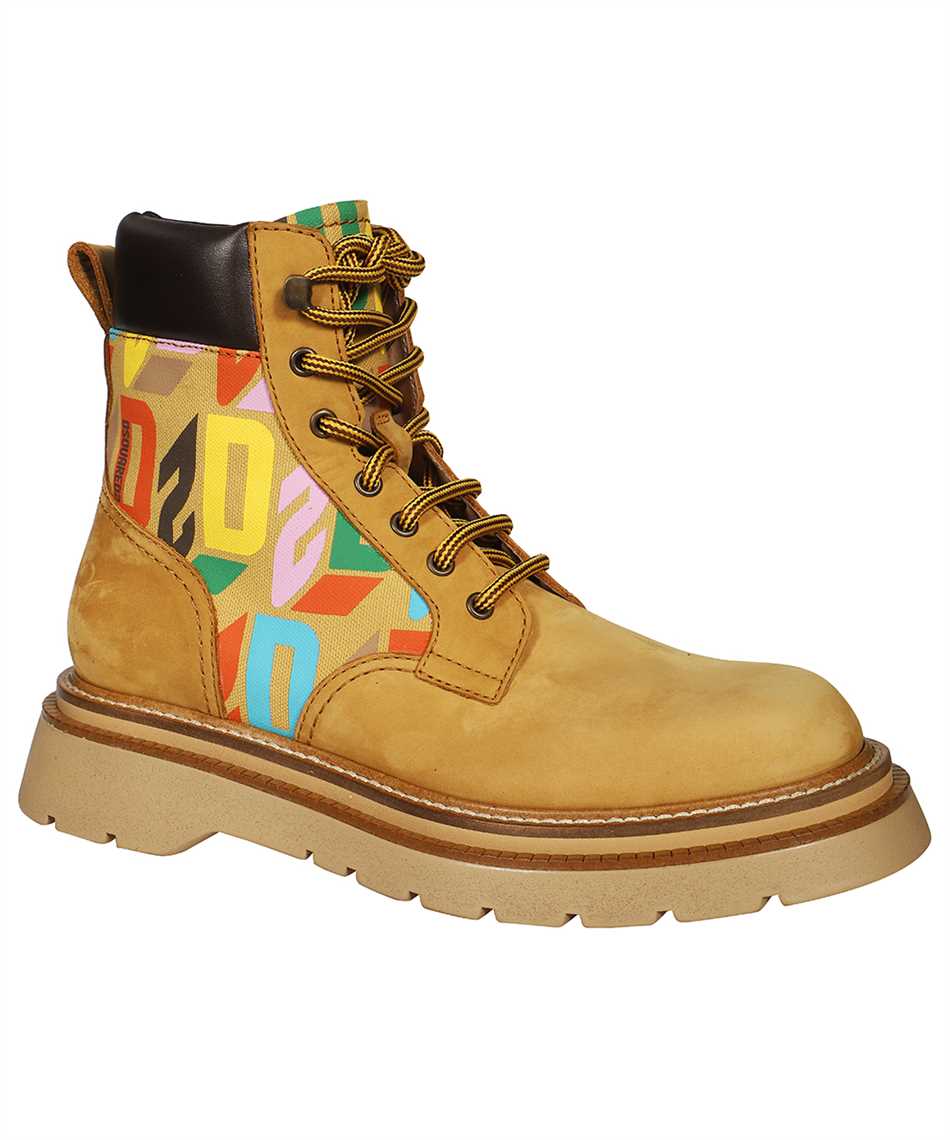 Dsquared2 Canadian D2 Monogram Sneakers In Multicolor