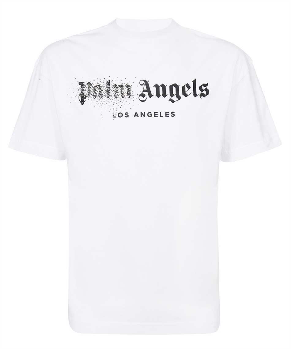 Palm Angels PMAA001F22JER012 RHINESTONE SPRAYED CLASSIC T-shirt 1