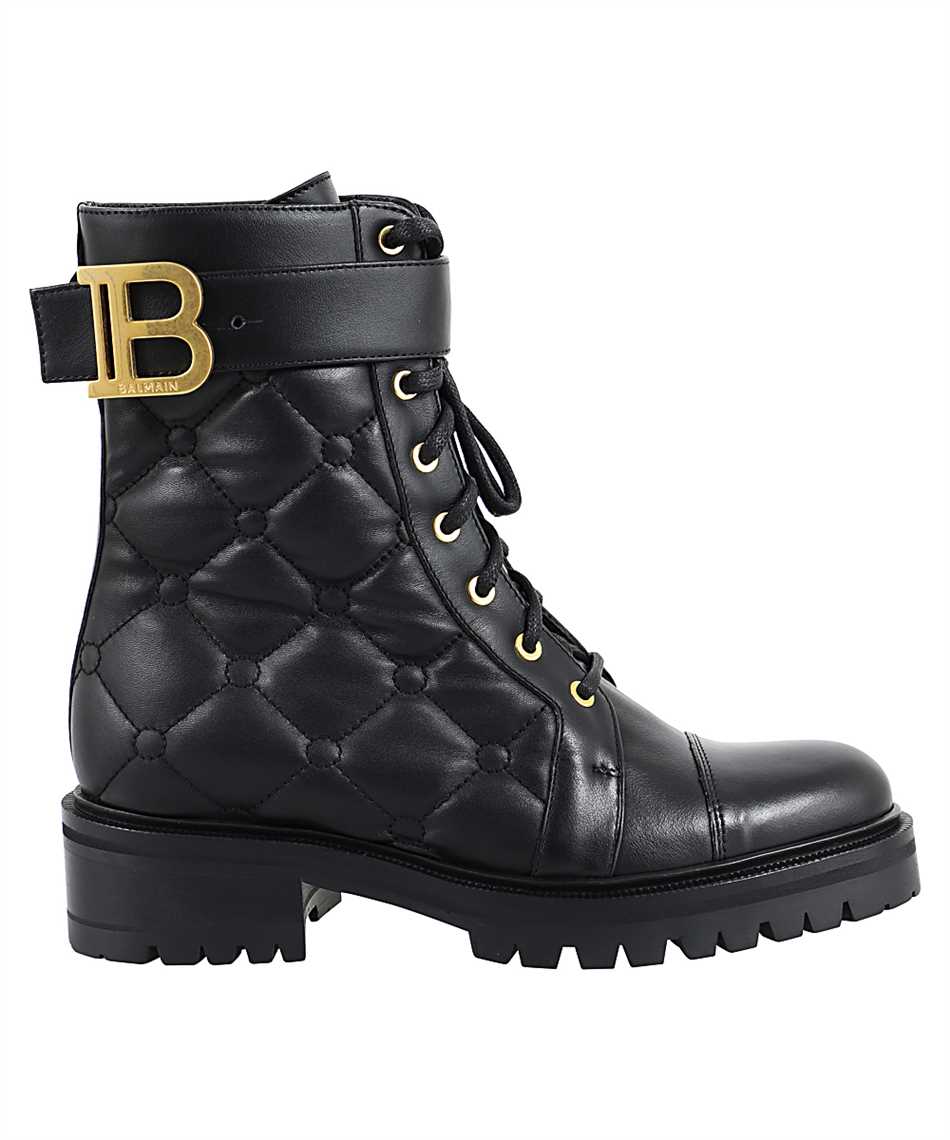 balmain ranger quilted combat booties