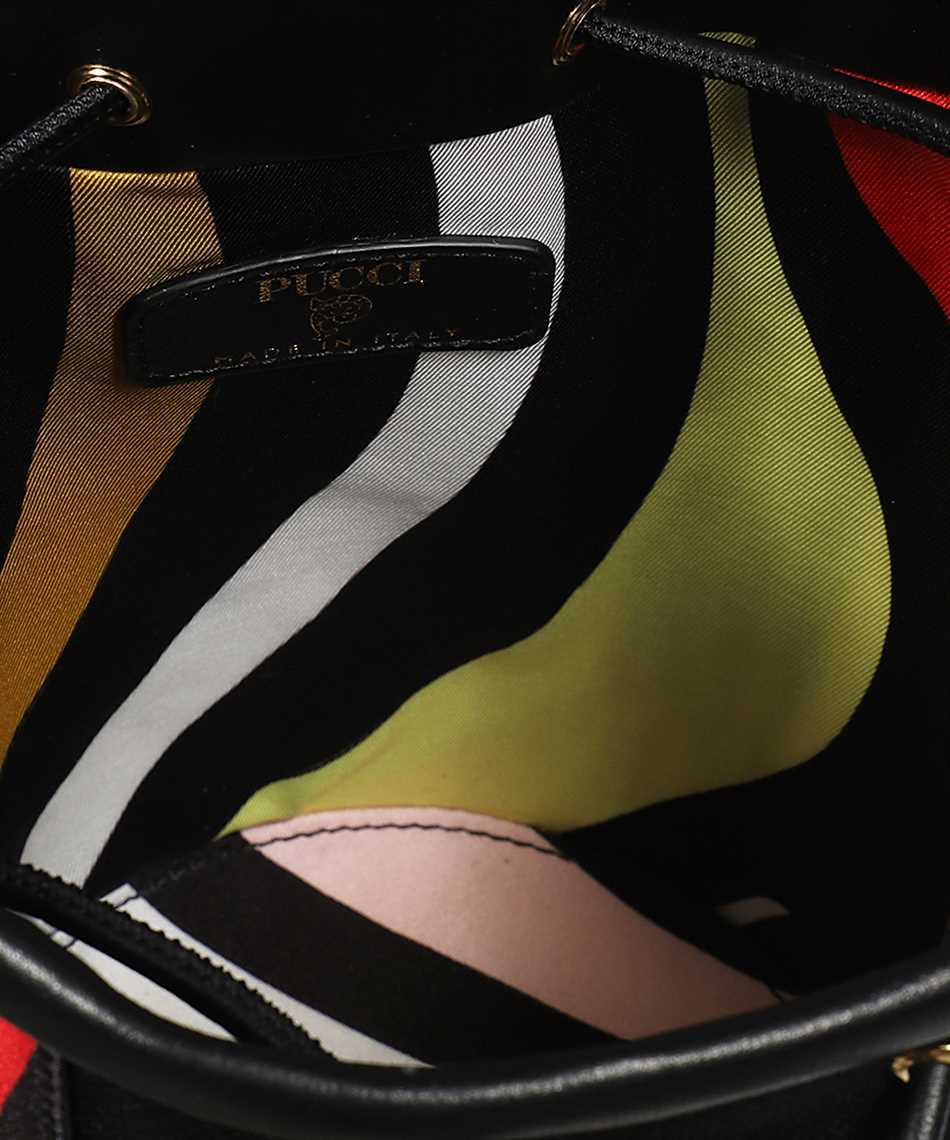 Emilio Pucci 3RBA43 3R030 LOGO-PLAQUE COTTON BUCKET Tasche 3