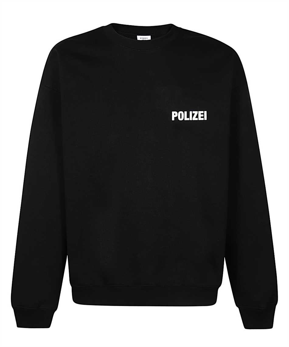 Vetements UAH21TR529 POLIZEI Sweatshirt Black