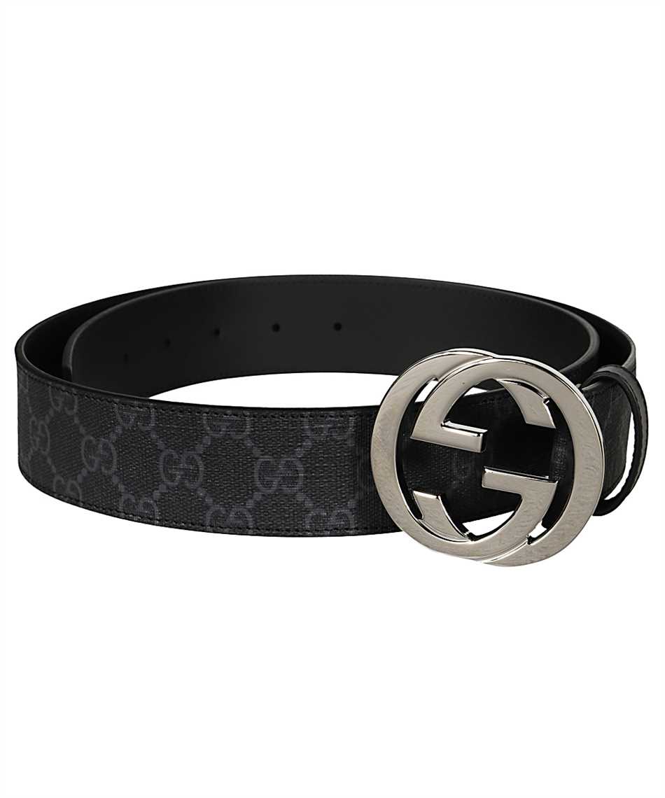 Gucci 411924 KGDHX GG SUPREME Belt Black