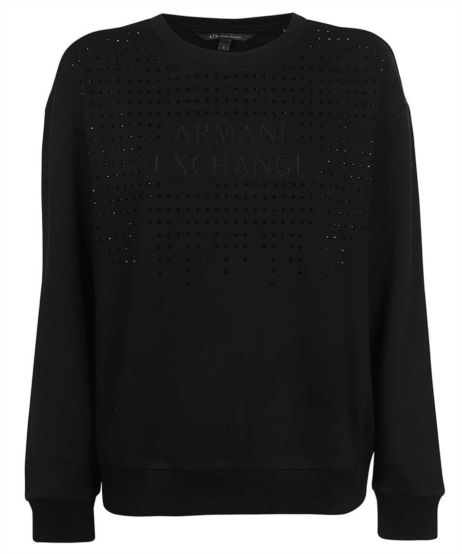 Armani Exchange 6kym96 Yj6pz Embroidered Logo Sweatshirt Black
