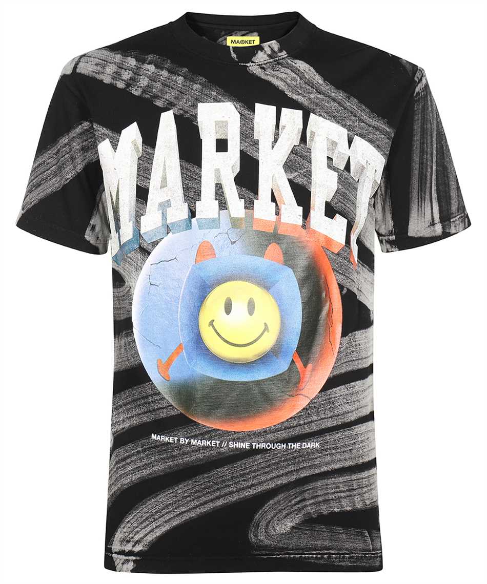 Market 399001234 SMILEY HAPPINESS WITHIN TIE-DYE T-Shirt 1