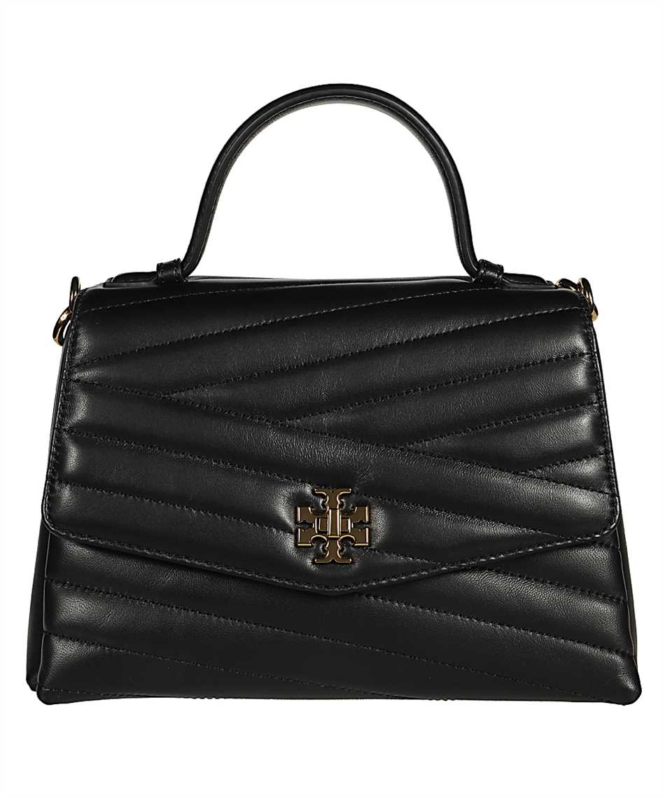 Tory Burch 61674 Kira Chevron Top-Handle Satchel Black