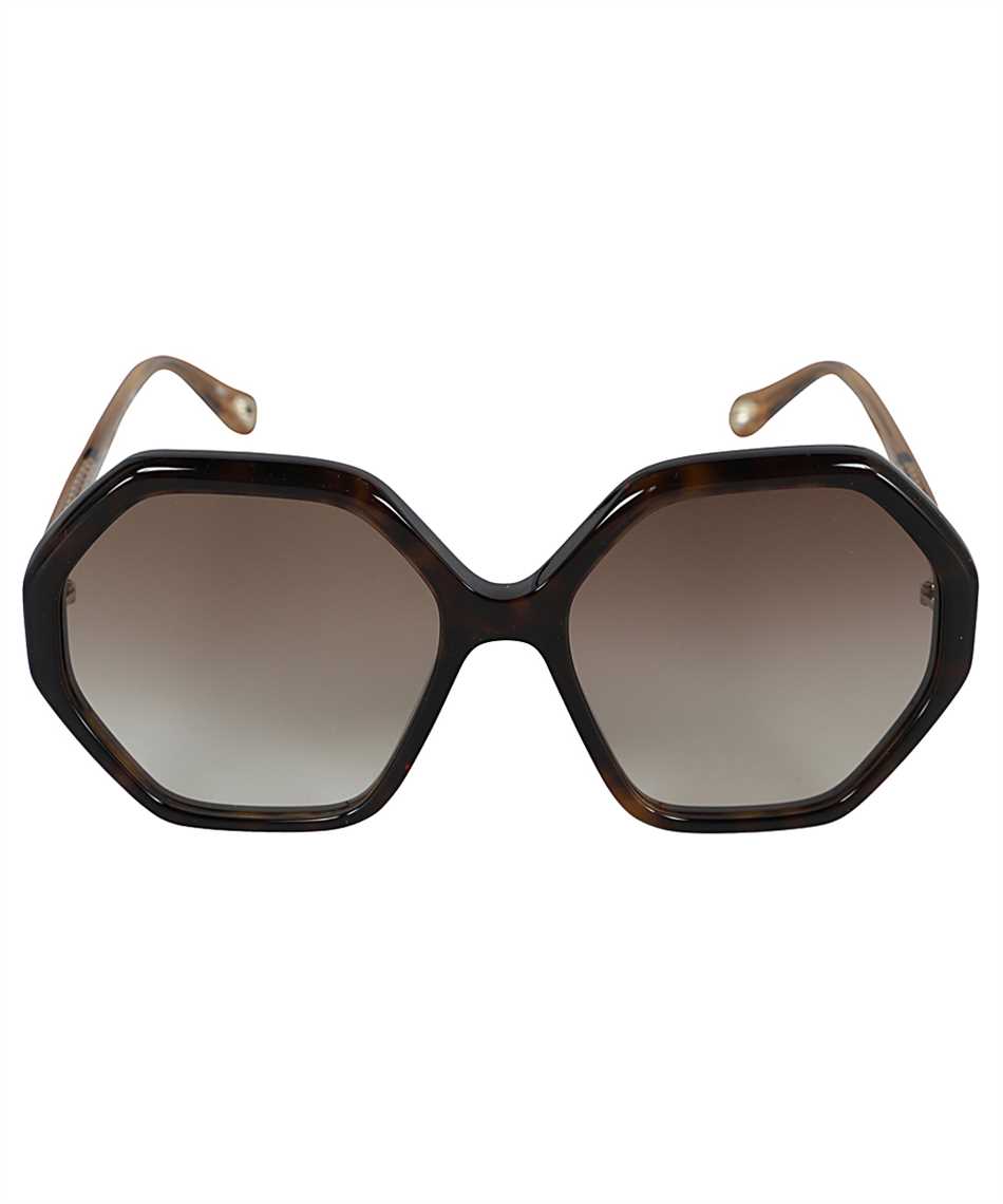 Chloé CH0008S 004 OVAL FRAME Sunglasses Brown