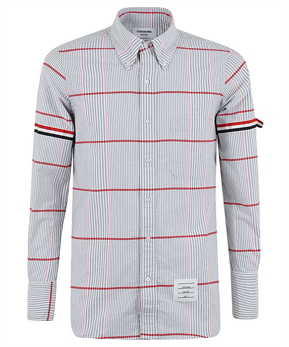 Thom Browne MWL301A 06837 CHECK STRAIGHT FIT Shirt Multicolor