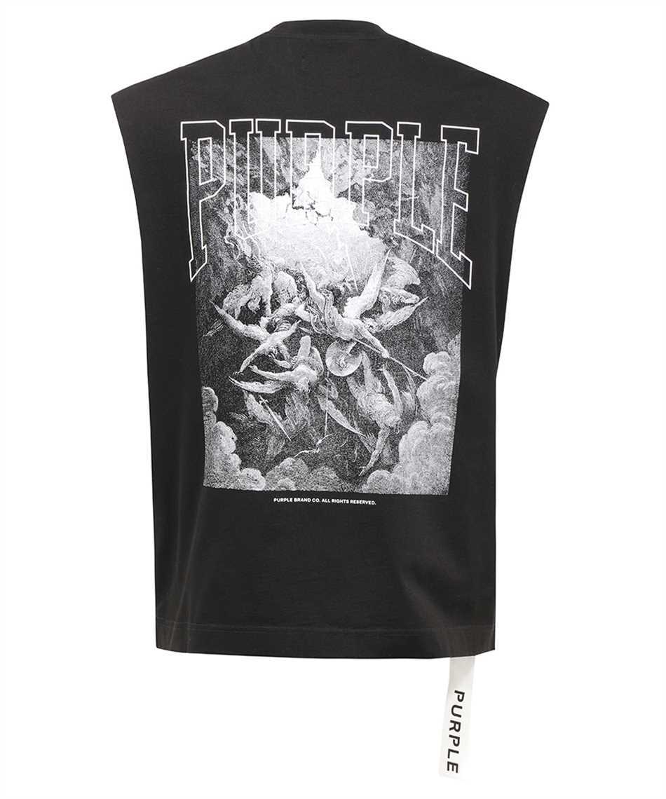 Purple Brand P128 LMBF224 OVERSIZED CUT OFF T-shirt 2