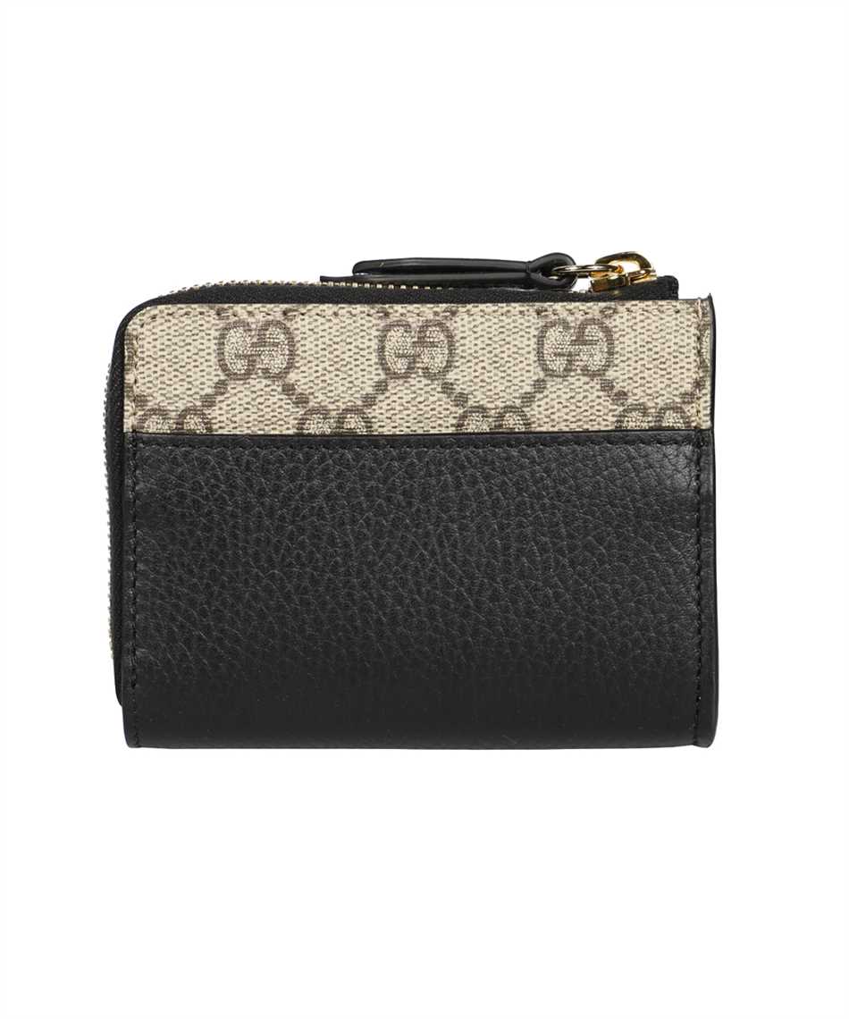 Gucci Perforated Leather Web Chain Wallet in Black for Men