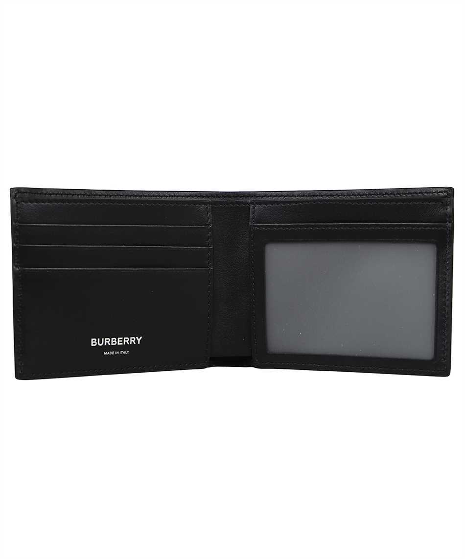 Burberry 8054848 EMBOSSED CHECK LEATHER BIFOLD ID Wallet Black